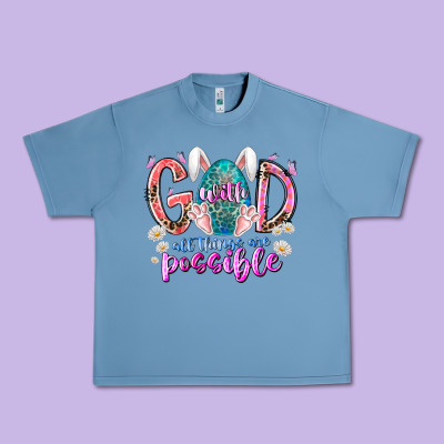With God All Things Are Possible Urban Heavy Tee Designed By Racoondesign