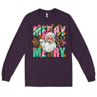Plum merry merry merry Long Sleeve Tee - AdoDesignShop