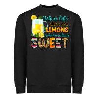 Black when life gives you lemons make someting sweet Heavyweight Sweatshirt - Zillion Design Studio