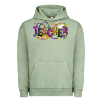 Pigment Oil Green mardi gras teacher Urban Hoodie - texasbilliewilder