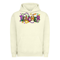 Pigment Pistachio mardi gras teacher Urban Hoodie - texasbilliewilder