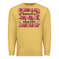 Antique Gold pandulce bunuelos tamales abuelita cafecito Premium Sweatshirt - MaliasSmallBusiness