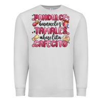 Dove Grey pandulce bunuelos tamales abuelita cafecito Premium Sweatshirt - MaliasSmallBusiness