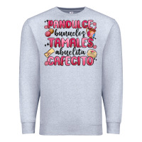 Heather Grey pandulce bunuelos tamales abuelita cafecito Premium Sweatshirt - MaliasSmallBusiness