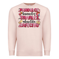 Pale Pink pandulce bunuelos tamales abuelita cafecito Premium Sweatshirt - MaliasSmallBusiness