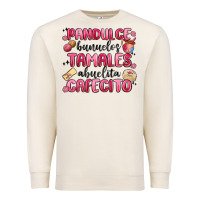 Sandshell pandulce bunuelos tamales abuelita cafecito Premium Sweatshirt - MaliasSmallBusiness