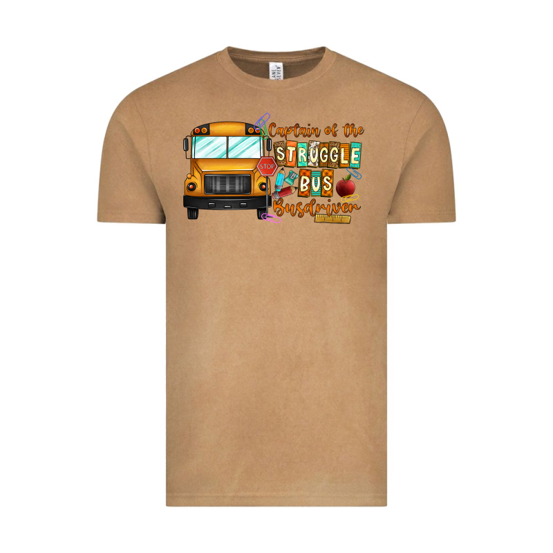 Captain Of Struggle Bus Busdriver Vintage Tee by CowhideDigitalArt | Teevron