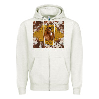 Oatmeal Heather horse Zipper Hoodie - BarkalooDesign