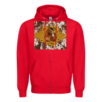 Red horse Zipper Hoodie - BarkalooDesign