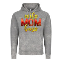 Wife Mom Boss Vintage Hoodie | Teevron