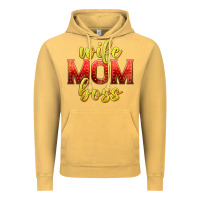 Vintage Mustard wife mom boss Vintage Hoodie - texasbilliewilder