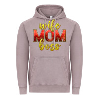 Vintage Zinc wife mom boss Vintage Hoodie - texasbilliewilder
