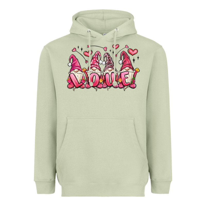 Love Gnomes Valentine's Day Heavyweight Hoodie by MaliasSmallBusiness | Teevron