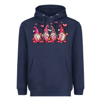 Navy love gnomes valentine's day Heavyweight Hoodie - MaliasSmallBusiness