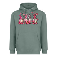 Sage love gnomes valentine's day Heavyweight Hoodie - MaliasSmallBusiness