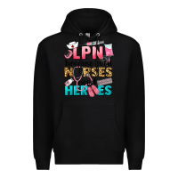 Black lpn because nurses need heroes Premium Hoodie - LillyAllenDesigns