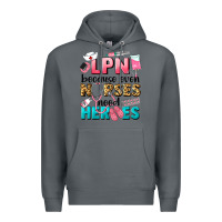 Rock lpn because nurses need heroes Premium Hoodie - LillyAllenDesigns