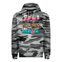 Slate Camo lpn because nurses need heroes Premium Hoodie - LillyAllenDesigns