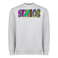 Heather Grey senior 2022 tie die leopard Heavyweight Sweatshirt - RanaPortraitStore