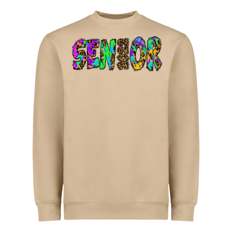Senior 2022 Tie Die Leopard Heavyweight Sweatshirt by RanaPortraitStore | Teevron