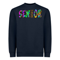 Navy senior 2022 tie die leopard Heavyweight Sweatshirt - RanaPortraitStore