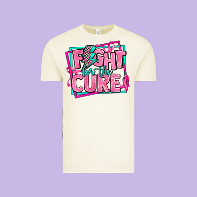 Fight For The Cure Vintage Tee Designed By Adodesignshop