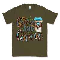 Army Green coffee and grace Classic Tee - JahusDesignShop