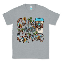 Heather Grey coffee and grace Classic Tee - JahusDesignShop