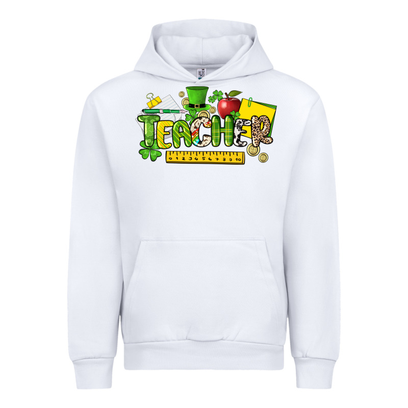 Teacher St. Patricks Day Urban Hoodie by NancyCooperArtShop | Teevron