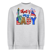 Heather Grey that's my lady 4th of july Heavyweight Sweatshirt - Zillion Design Studio