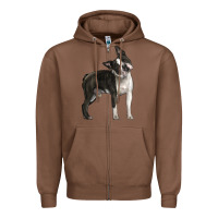 Chestnut Boston Terrier Zipper Hoodie - LillyAllenDesigns