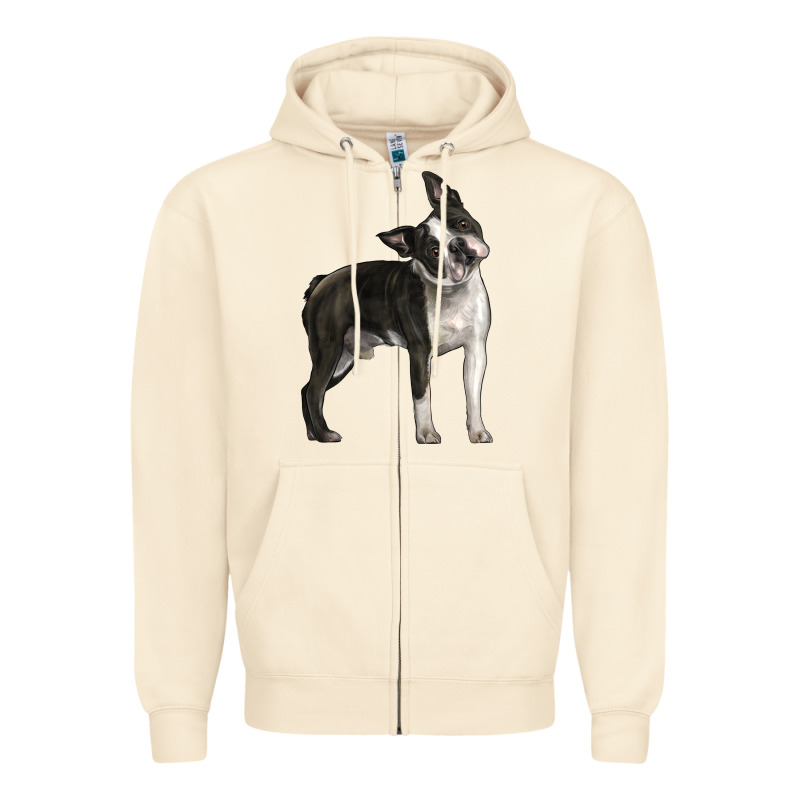 Boston Terrier Zipper Hoodie by LillyAllenDesigns | Teevron