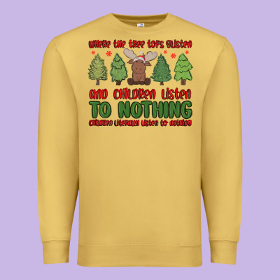 Where The Tree Tops Glisten Premium Sweatshirt Designed By Maliassmallbusiness