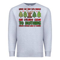 Heather Grey where the tree tops glisten Premium Sweatshirt - MaliasSmallBusiness