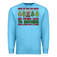 Ocean Blue where the tree tops glisten Premium Sweatshirt - MaliasSmallBusiness