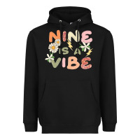 Black nine is a vibe Heavyweight Hoodie - MaliasSmallBusiness