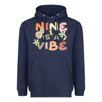 Navy nine is a vibe Heavyweight Hoodie - MaliasSmallBusiness