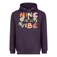 Plum nine is a vibe Heavyweight Hoodie - MaliasSmallBusiness