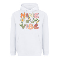 White nine is a vibe Heavyweight Hoodie - MaliasSmallBusiness