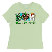 Matcha peace love dental for Christmas Ladies Tee - AdoDesignShop