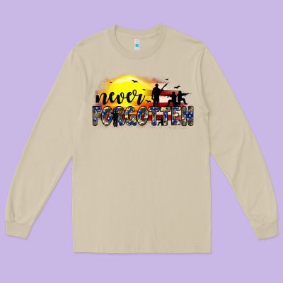 Never Forgotten Long Sleeve Tee Designed By Jahusdesignshop