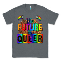Charcoal Heather the fuuture is queer Classic Tee - AdoDesignShop