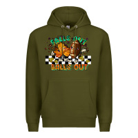 Army Green falls out balls out Premium Hoodie - LillyAllenDesigns