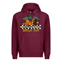 Burgundy falls out balls out Premium Hoodie - LillyAllenDesigns