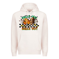 Pale Pink falls out balls out Premium Hoodie - LillyAllenDesigns