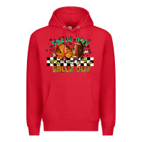 Red falls out balls out Premium Hoodie - LillyAllenDesigns