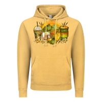 Vintage Mustard frog coffee cups Vintage Hoodie - Zillion Design Studio