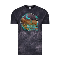 Cloud Black neon moon Vintage Tee - SublimationCraftShop