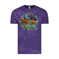 Cloud Purple neon moon Vintage Tee - SublimationCraftShop