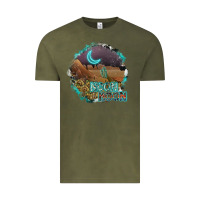 Vintage Olive neon moon Vintage Tee - SublimationCraftShop